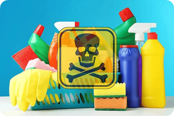 Using Harsh Cleaning Products