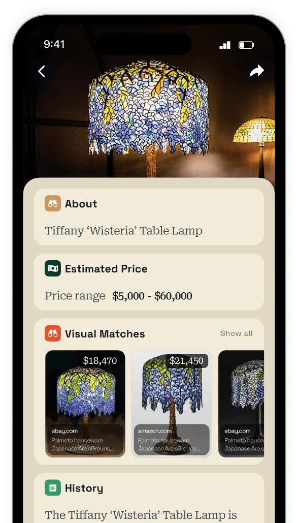 Zophi pricing estimate shown on a phone
