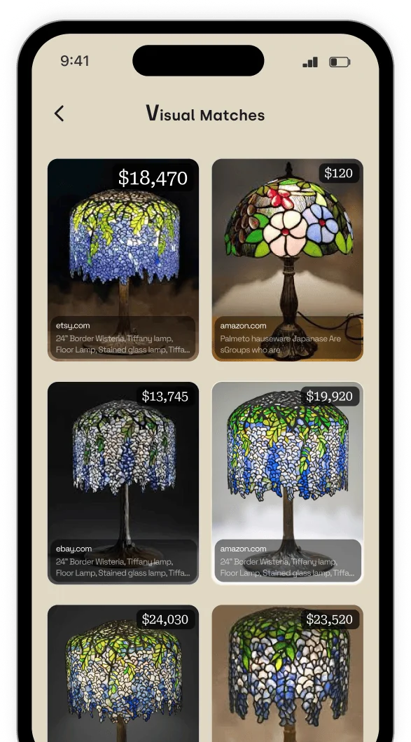 Zophi visual matches card